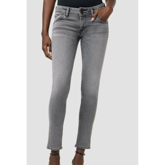 Hudson Jeans Womens Size 30 Stone Gray Collin Mid-Rise Skinny Flap Pockets NEW - Picture 1 of 3
